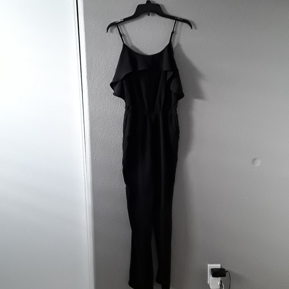 Spaghetti strap pants romper